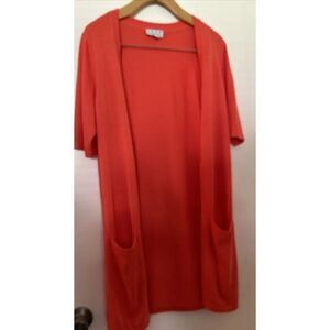 Joan Rivers Short Sleeve Open Cardigan XS